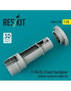 F-104 (S, G late) Starfighter exhaust nozzle for Italeri kit (3D Pr... 2