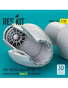F/A-18E/F/G Super Hornet exhaust nozzles (type 2) for Revell kit (3... 2