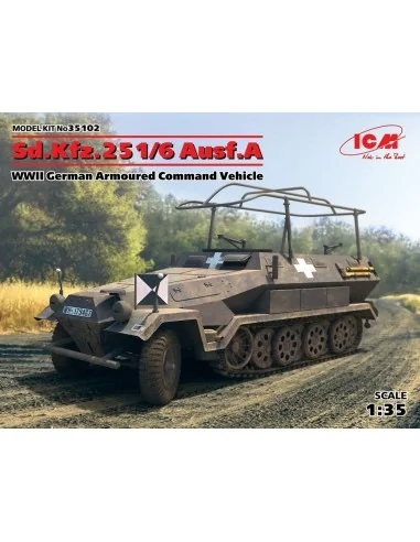 Sd.Kfz.251/6 Ausf.A, WWII German Armoured Command Vehicle, 1/35 - I...