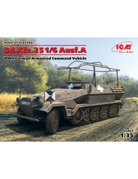 Sd.Kfz.251/6 Ausf.A, WWII German Armoured Command Vehicle, 1/35 - I...