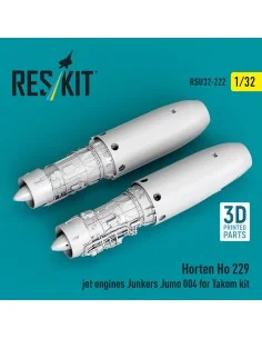 Horten Ho 229 jet engines Junkers Jumo 004 (2 pcs) (3D Printed) for...