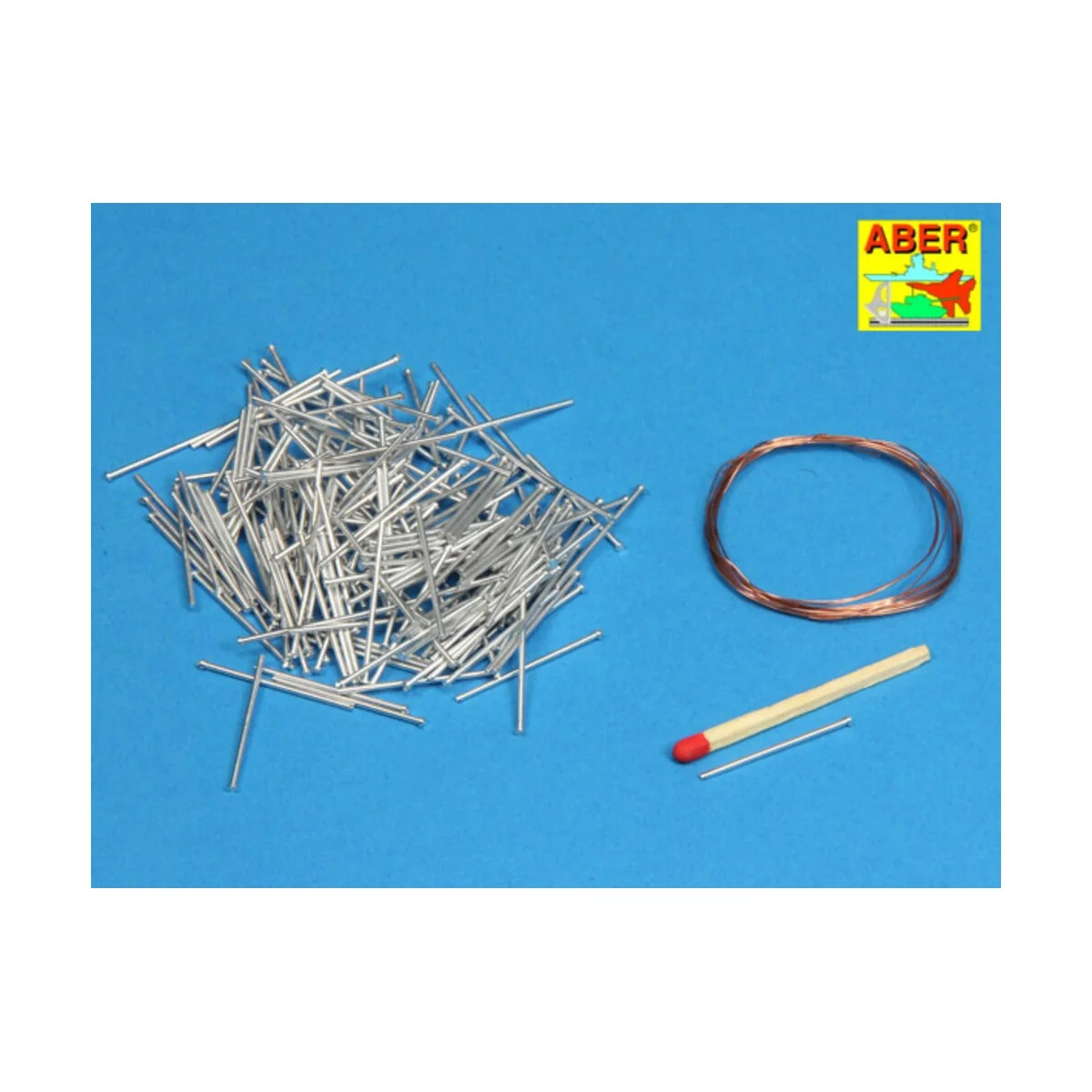 Panzer iV track link pins x200pcs, 1/16 - Aber Models 16 068B