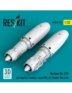 Horten Ho 229 jet engines Junkers Jumo 004 (2 pcs) (3D Printed) for...