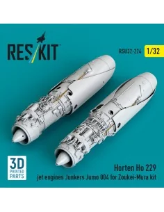 Horten Ho 229 jet engines Junkers Jumo 004 (2 pcs) (3D Printed) for... 2