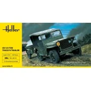 US 1/4 Ton Truck 'n Trailer, 1/35 - Heller 81105