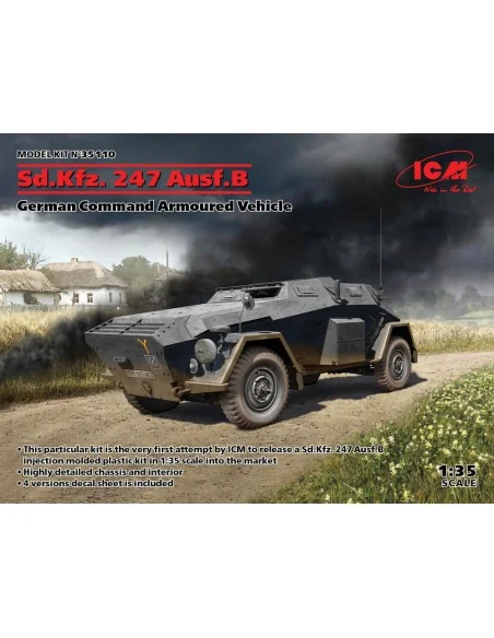 Sd.Kfz. 247 Ausf.B, German Command Armoured Vehicle, 1/35 - ICM 35110