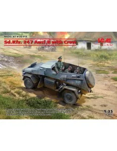 Sd.Kfz. 247 Ausf.B with Crew, 1/35 - ICM 35111