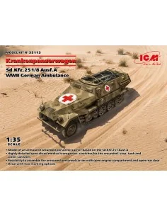 Sd.Kfz.251/8 Ausf.A Krankenpanzerwagen, WWII German Ambulance, 1/35...