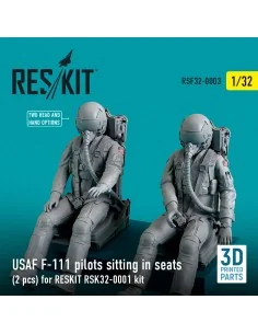 USAF F-111 pilots sitting in seats (2 pcs) for RESKIT RSK32-0002 ki...