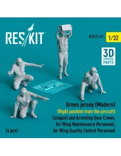 Green jersey (Modern) (Right position from the aircraft) Catapult a... 2