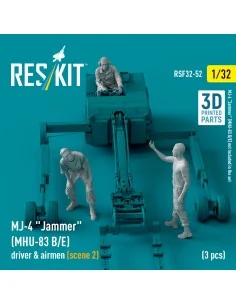 MJ-4 Jammer (MHU-83 B/E) driver & airmen (scene 2) (3 pcs) (3D Prin... 2
