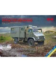Unimog S 404 with box body, German military truck, 1/35 - ICM 35136