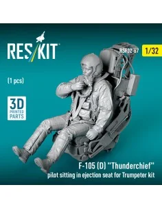 F-105D Thunderchief pilot sitting in ejection seat for Trumpeter ki... 2