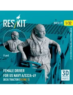 Female driver for US NAVY A/S32A-49 Deck Tractor (scene 1) (1 pcs) ...