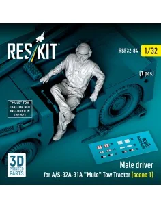 Male driver for A/S-32A-31A Mule Tow Tractor (scene 1) (1 pcs) (3D ...