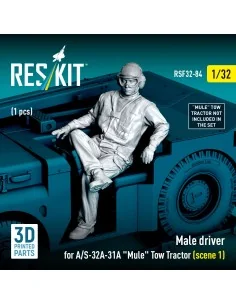 Male driver for A/S-32A-31A Mule Tow Tractor (scene 1) (1 pcs) (3D ... 2
