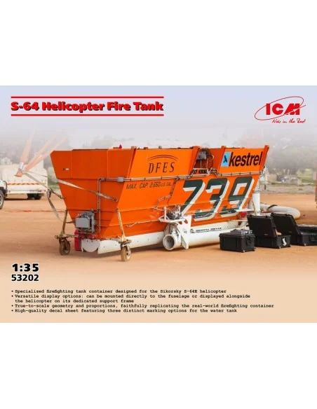[NO_DESC] S-64 Helicopter Fire Tank, 1/35 - ICM 53202