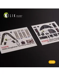 OS2U Kingfisher - Interior 3D Decal for Kitty Hawk/Zimi models kit,...