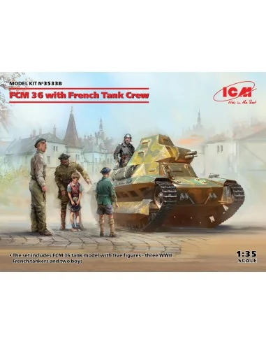 FCM 36 with French Tank Crew, 1/35 - ICM 35338