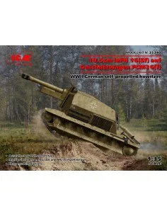 10.5cm leFH 16(Sf)auf Geschutzwagen FCM36(f), WWII German self-prop...
