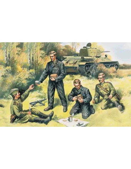 [NO_DESC] Russische Panzer Besatzung 1943-1945, 1/35 - ICM 35351