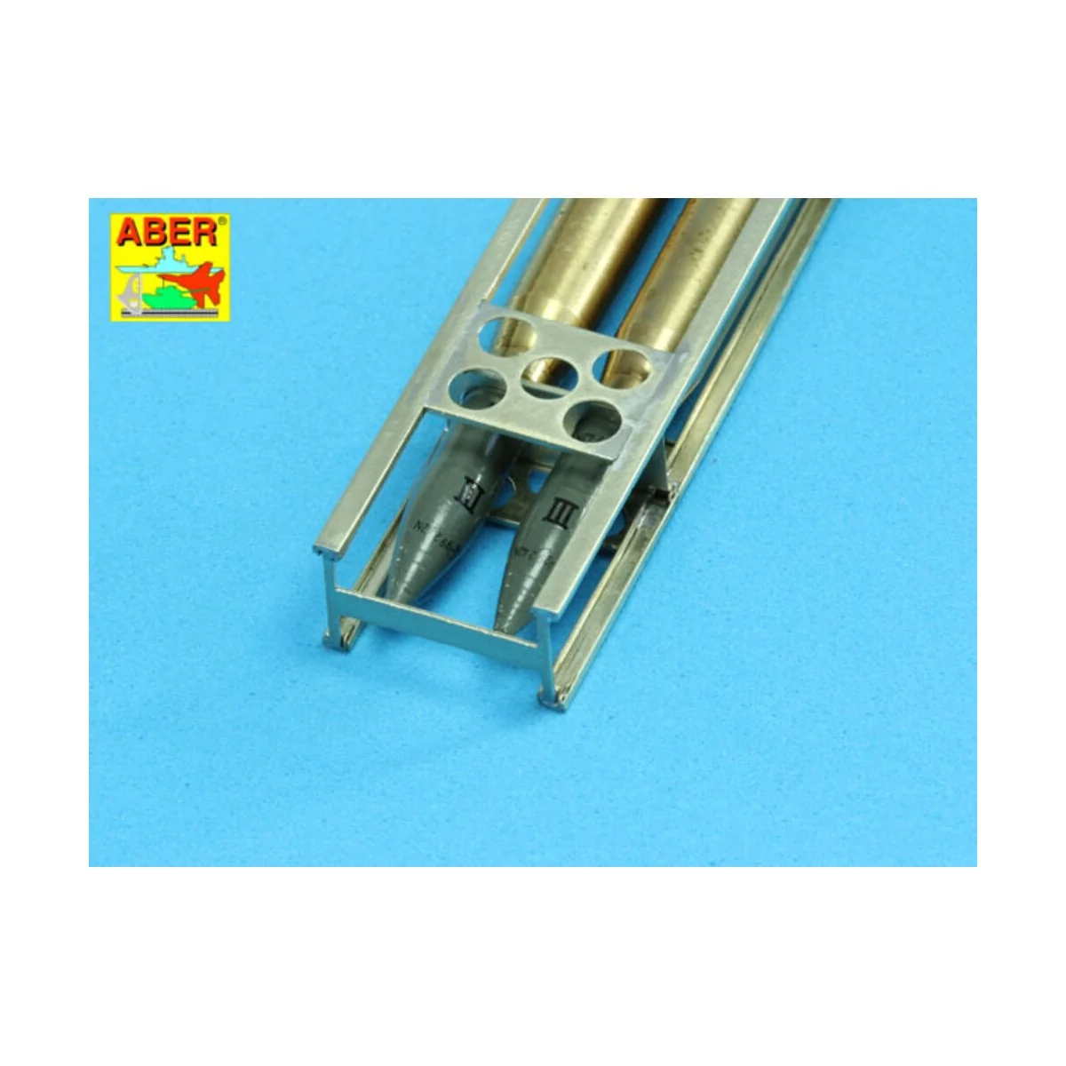 Ammo stowage rack type A for long rounds, 1/16 - Aber Models 16 075A Ammo stowage rack type A for long rounds, 1/16 - Aber Models 16 075A