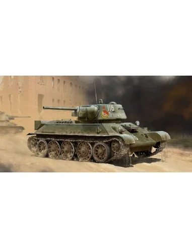T-34/76 early 1943 production WWII Soviet Medium Tank, 1/35 - ICM 3...