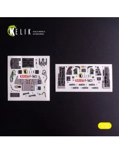 F-16CJ - interior 3D decals for Tamiya kit, 1/32 - Kelik K32036
