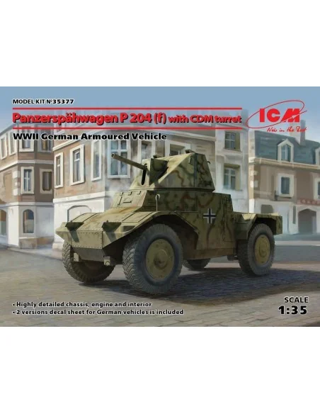 Panzerspähwagen P 204(f)with CDM turret, WWII German Armoured Vehic...