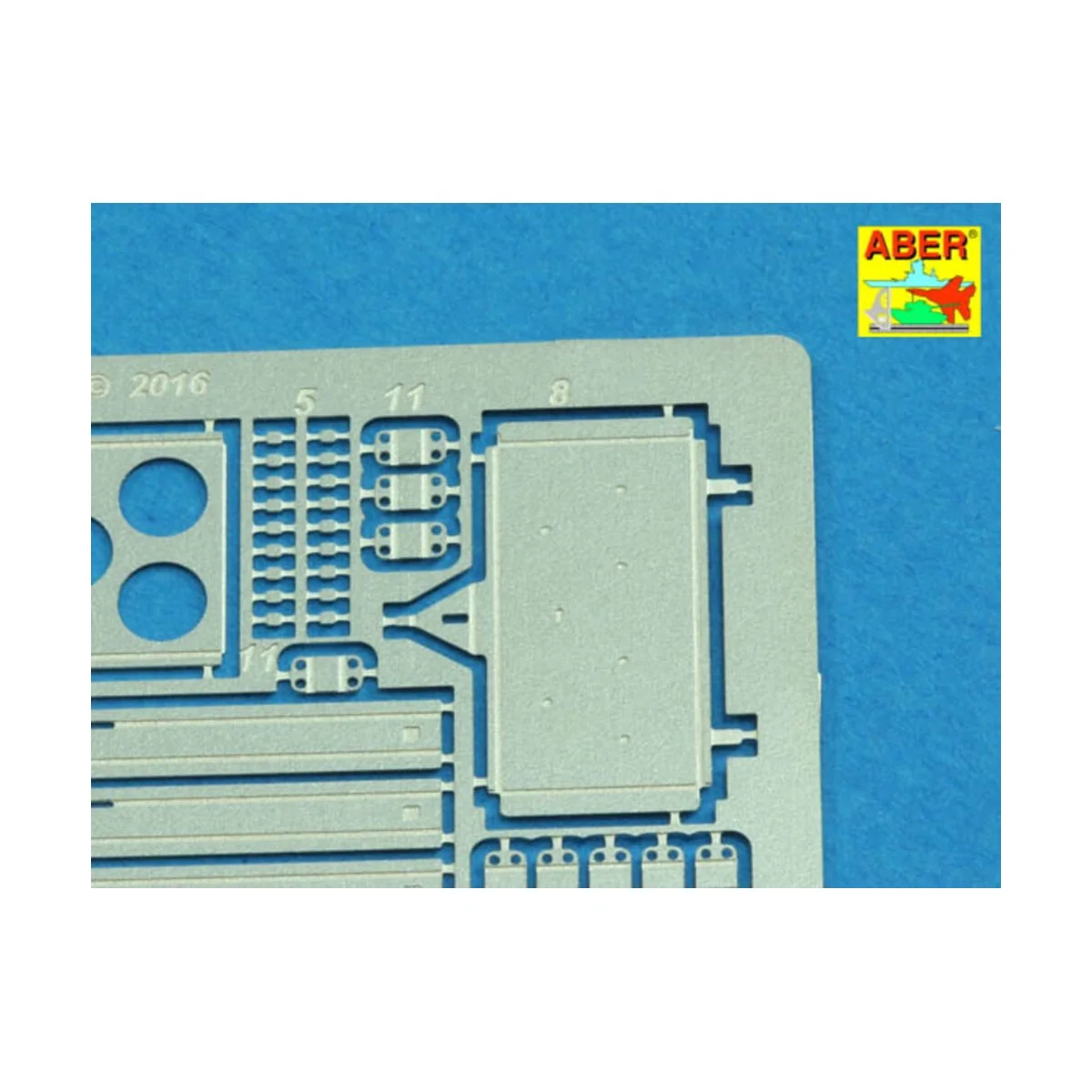 Ammo stowage rack type B for long rounds, 1/16 - Aber Models 16 075B Ammo stowage rack type B for long rounds, 1/16 - Aber Models 16 075B