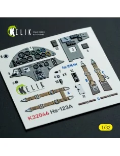 Hs-123A-1 - interior 3D decals for ICM kit, 1/32 - Kelik K32046 2