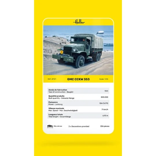 GMC CCKW 353, 1/35 - Heller 81121 GMC CCKW 353, 1/35 - Heller 81121