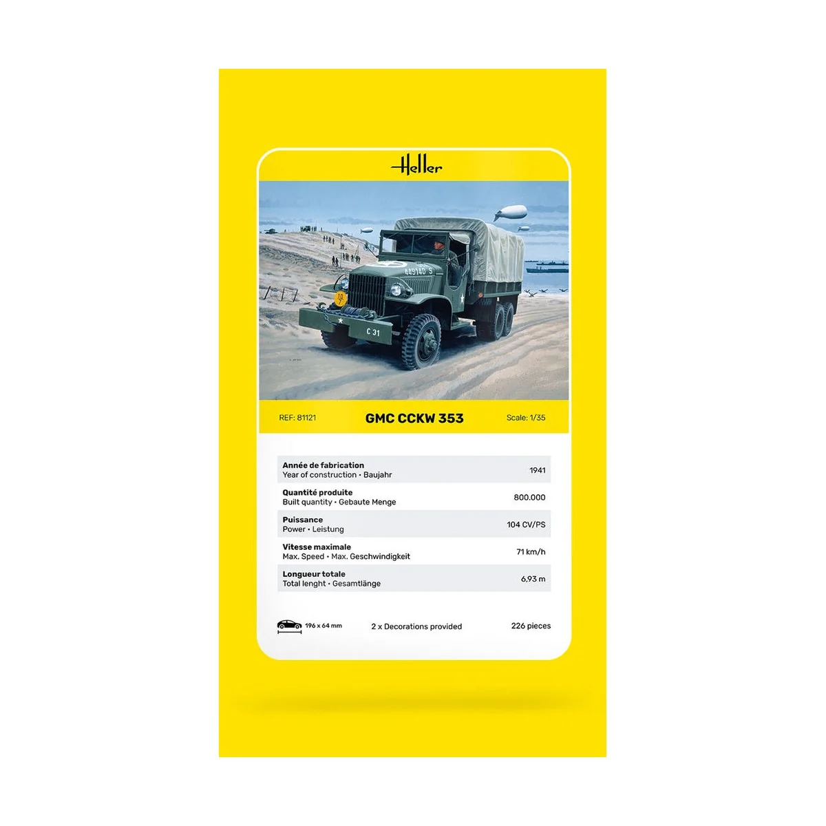 GMC CCKW 353, 1/35 - Heller 81121 GMC CCKW 353, 1/35 - Heller 81121