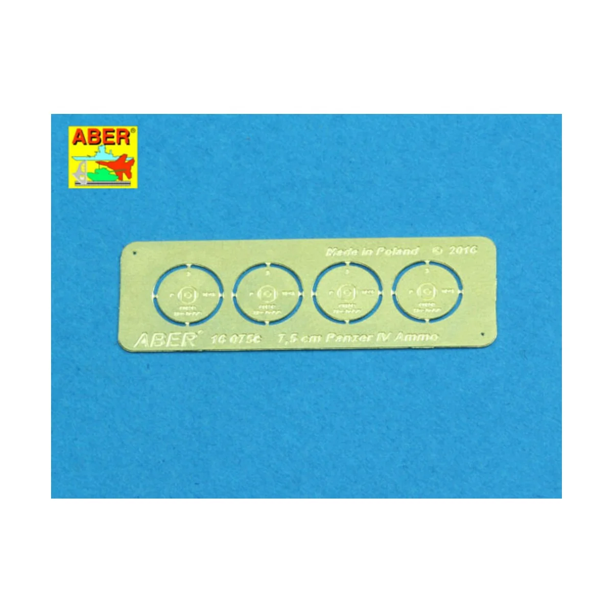 Ammo stowage rack type B for long rounds, 1/16 - Aber Models 16 075B Ammo stowage rack type B for long rounds, 1/16 - Aber Models 16 075B