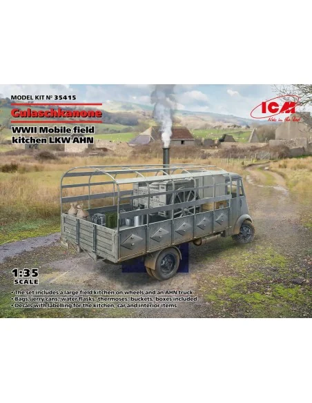 AHN Gulaschkanone, WWII German mobile field kitchen, 1/35 - ICM 35415