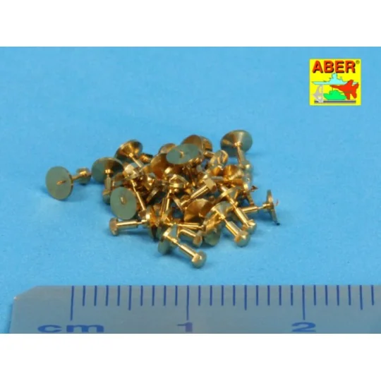 Turned imitation of Hexagon bolts x30, 1/16 - Aber Models 16100 Turned imitation of Hexagon bolts x30, 1/16 - Aber Models 16100