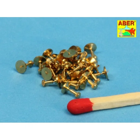 Turned imitation of Hexagon bolts x30 - Aber Models 16100