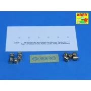 Smoke Discharges for rear granade racks, 1/16 - Aber Models 16101 Smoke Discharges for rear granade racks, 1/16 - Aber Models 16101