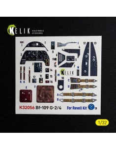 Bf-109 G2/4 - interior 3D decals for Revell, 1/32 - Kelik K32056