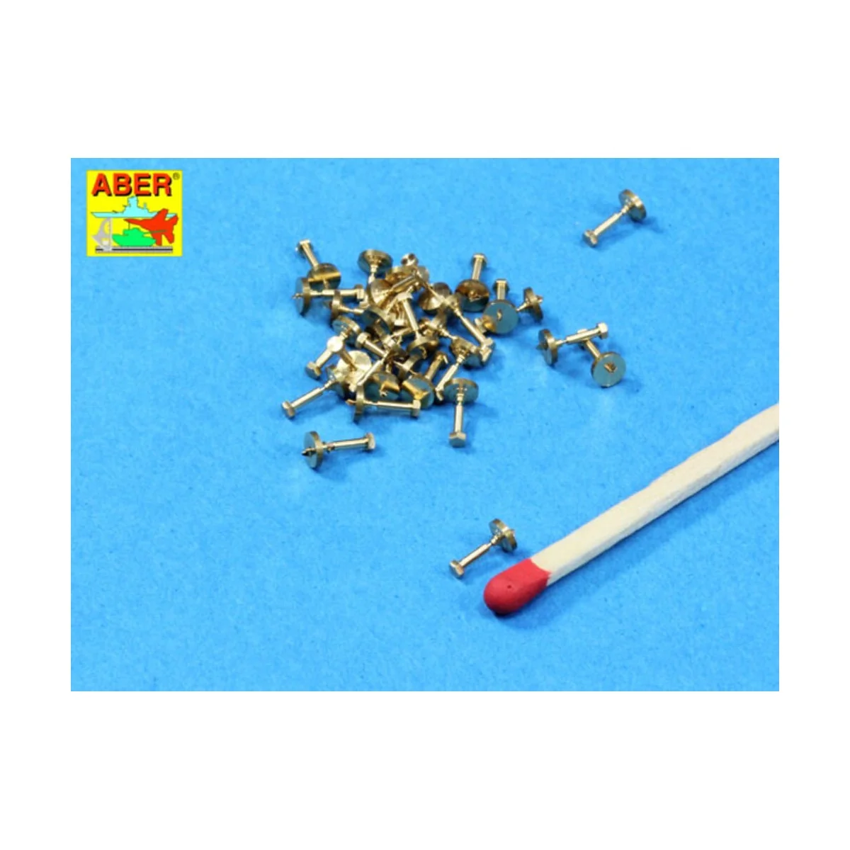 Imitation of Hexagonal bolts 1, 55 mm x 30 pcs., 1/16 - Aber Models... Imitation of Hexagonal bolts 1, 55 mm x 30 pcs., 1/16 - Aber Models...