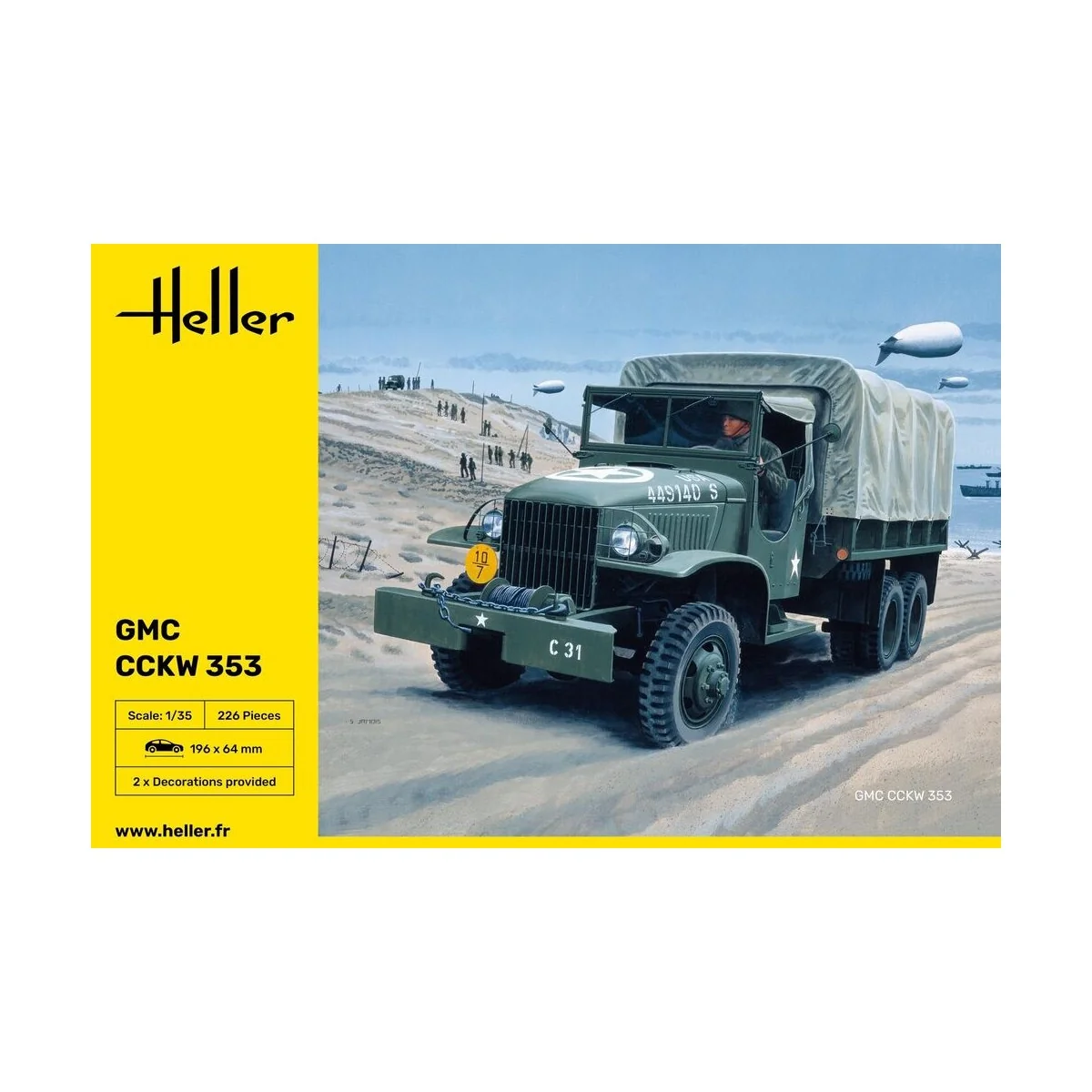 GMC CCKW 353, 1/35 - Heller 81121 GMC CCKW 353, 1/35 - Heller 81121