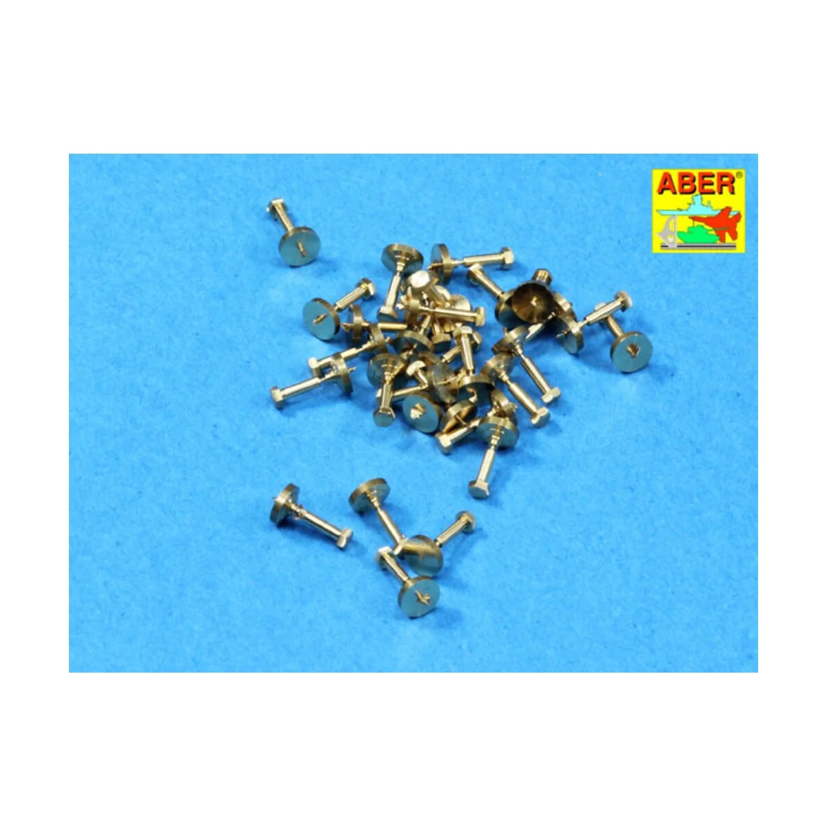 Imitation of Hexagonal bolts 1, 55 mm x 30 pcs., 1/16 - Aber Models... Imitation of Hexagonal bolts 1, 55 mm x 30 pcs., 1/16 - Aber Models...