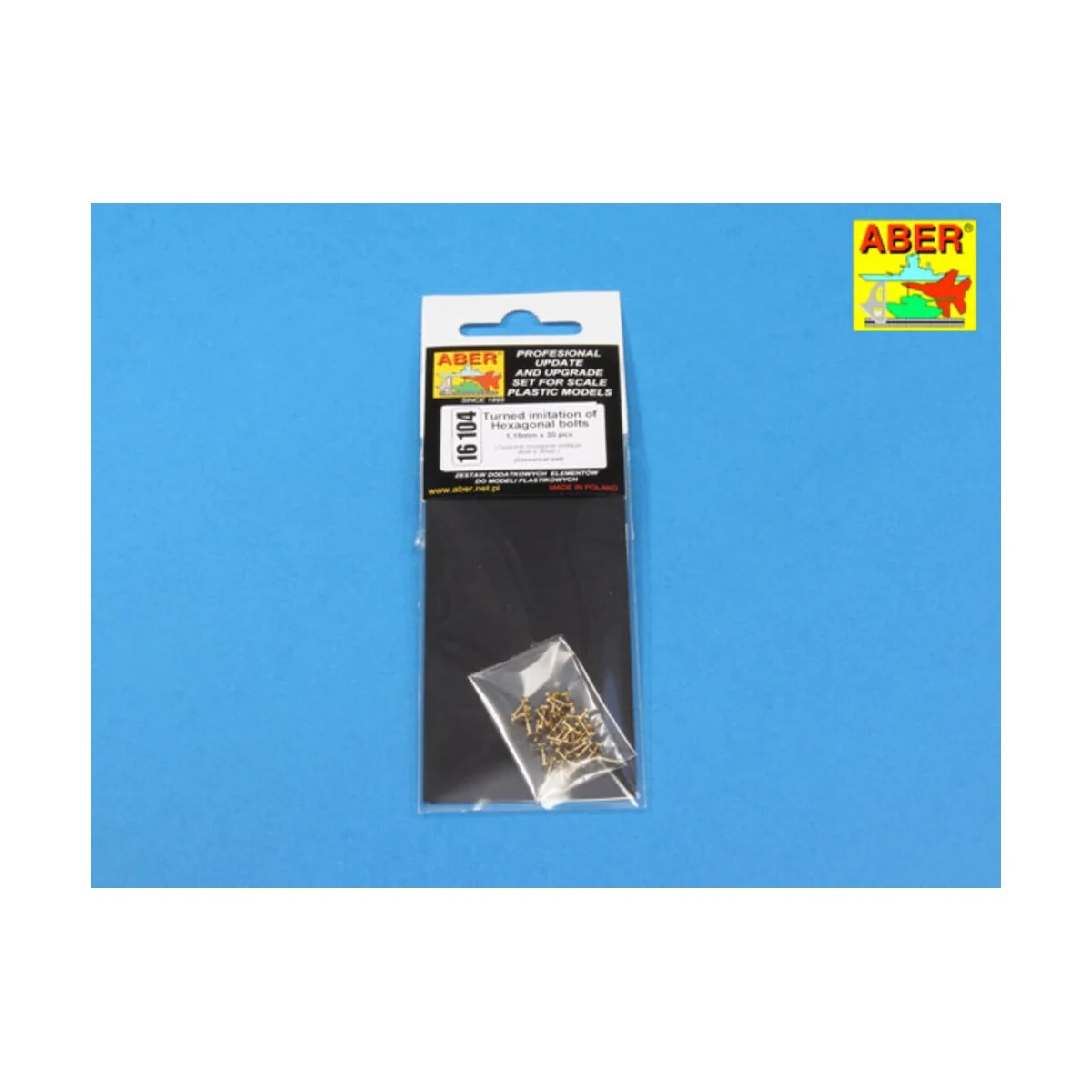 Turned imitation of Hexagonal bolts 1,19 mm x 30 pcs. - Aber Models...
