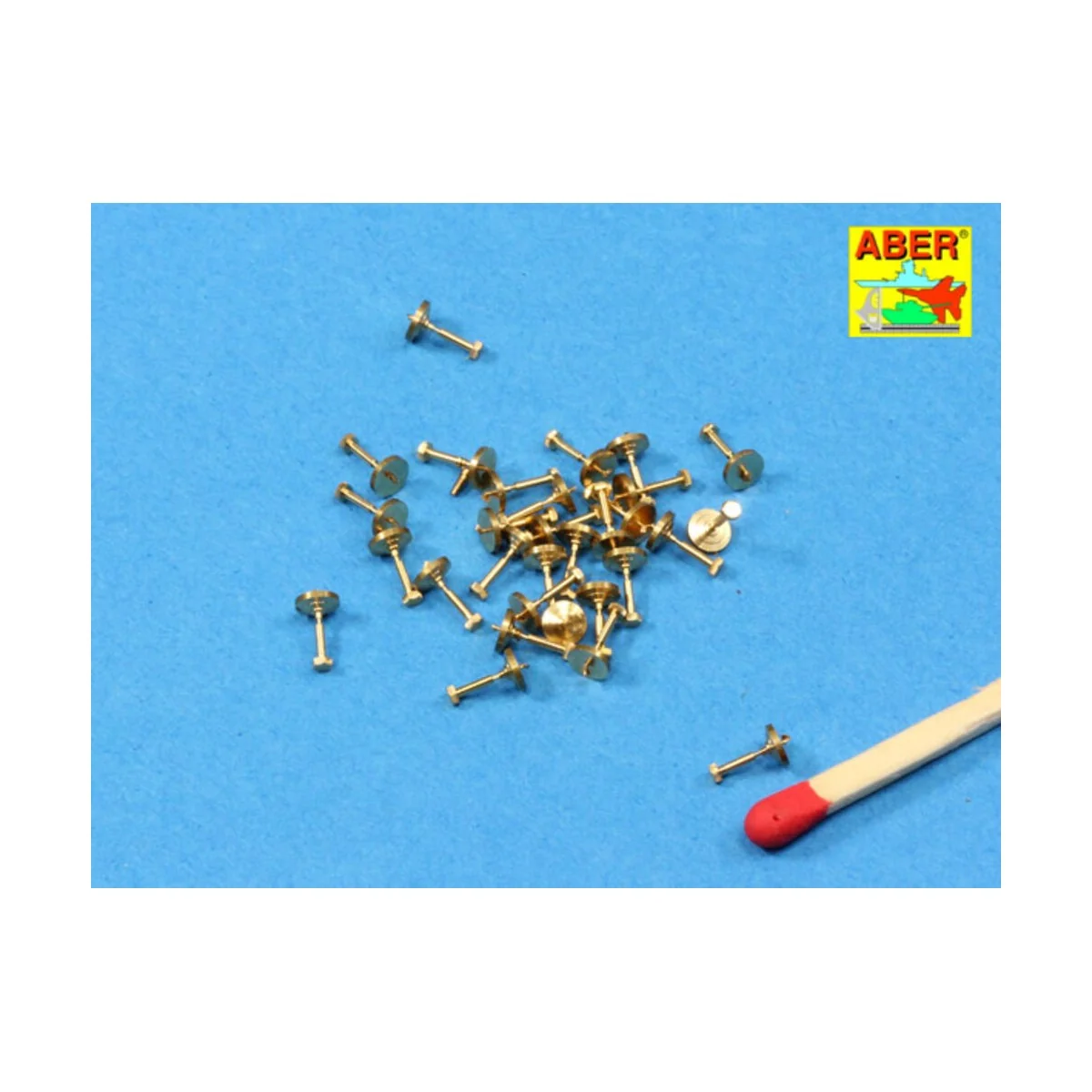 Turned imitation of Hexagonal bolts 1,19 mm x 30 pcs. - Aber Models...