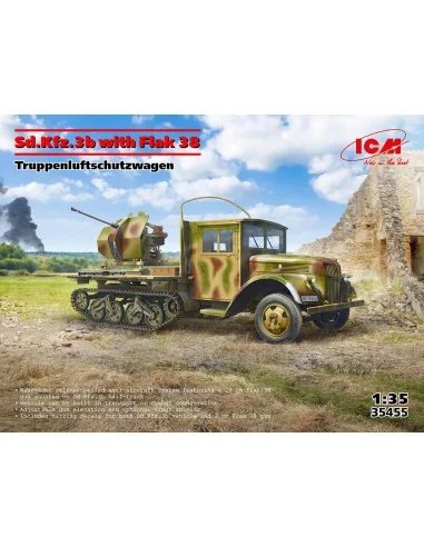 Sd.Kfz.3b with Flak 38 AA Gun, 1/35 - ICM 35455