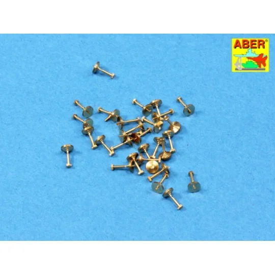 Turned imitation of Hexagonal bolts 1,19 mm x 30 pcs. - Aber Models...