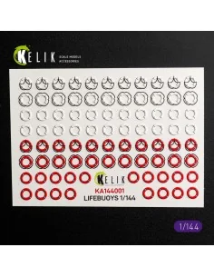 LIFEBUOYS - 3D Decal for models, 1/144 - Kelik KA144001