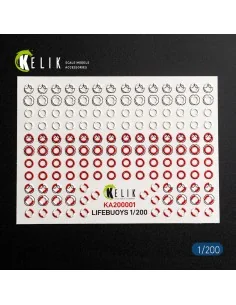 LIFEBUOYS - 3D Decal for models, 1/20 - Kelik KA200001