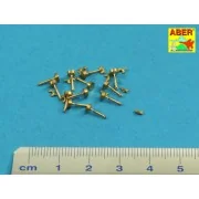 Wing nuts with turned bolt x 12 pcs., 1/16 - Aber Models 16105