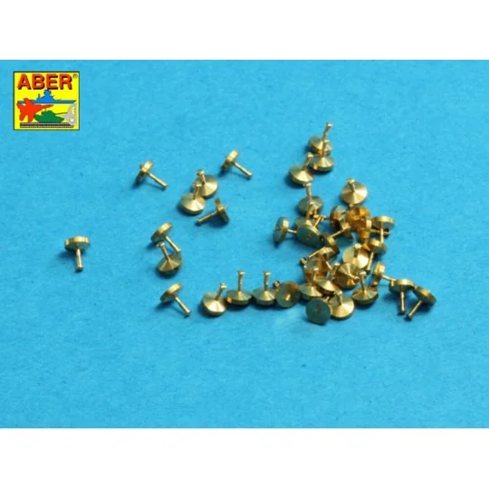 Turned rivets 0, 9 x1, 3 x 0, 5mm 40 pcs., 1/16 - Aber Models 16106
